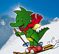 Tabaluga im Schnee